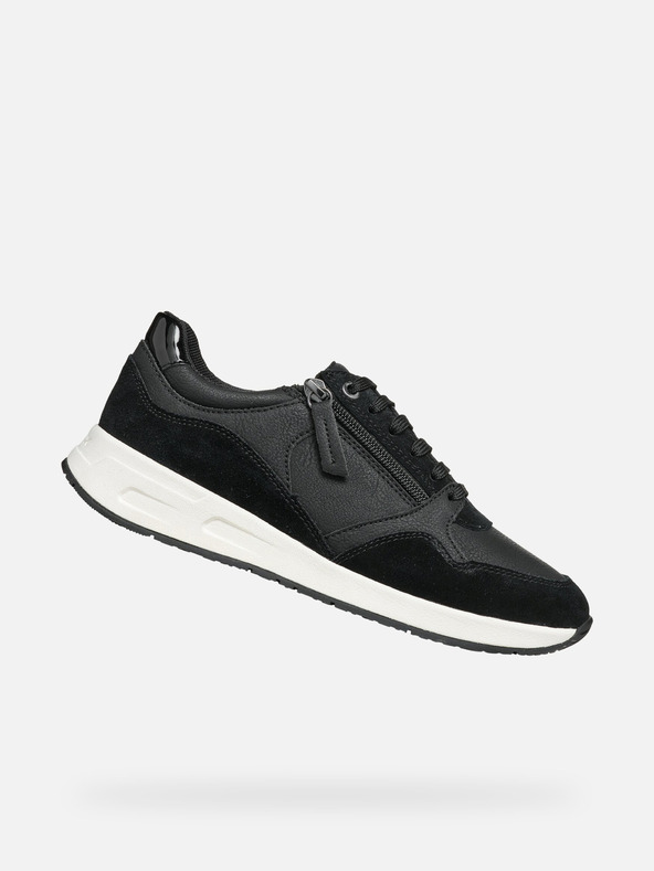 Geox Schwarze Damen Geox Bulmya Turnschuhe