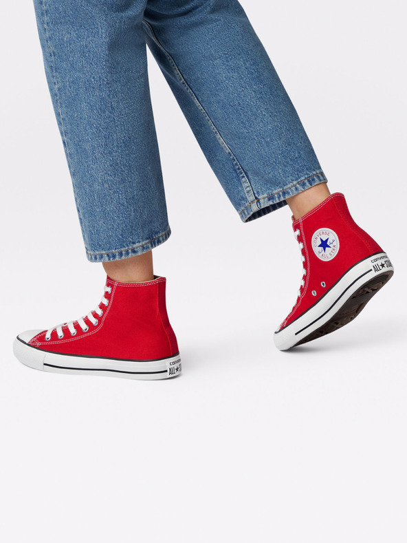 Converse Rote Knöchel-Turnschuhe Converse Chuck Taylor All Star