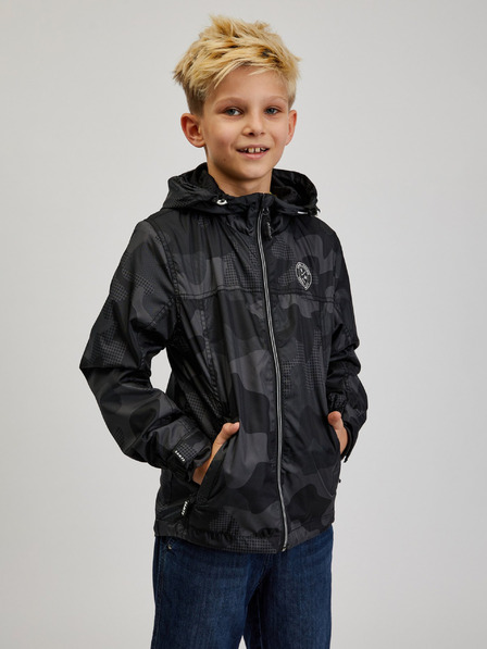 Sam 73 Grau-schwarze Armeejacke für Jungen SAM73 Kashka