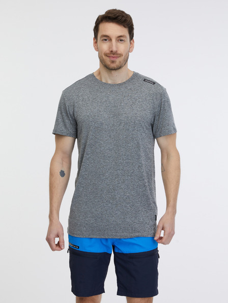 Sam 73 Graues gestromtes Herren-T-Shirt SAM 73 Fortunato