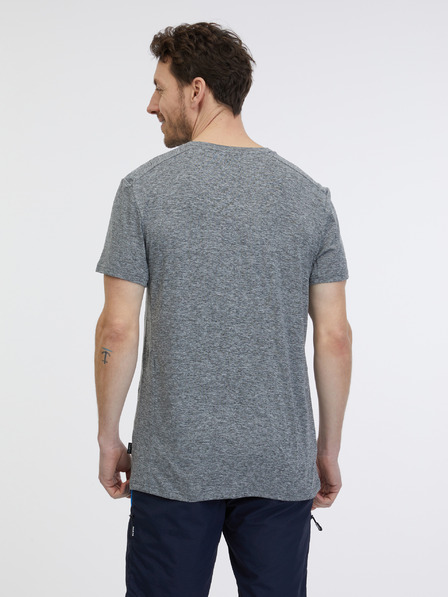 Sam 73 Graues gestromtes Herren-T-Shirt SAM 73 Fortunato