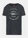 Sam 73 Dunkelgraues Damen-T-Shirt mit SAM 73 Annabel-Aufdruck