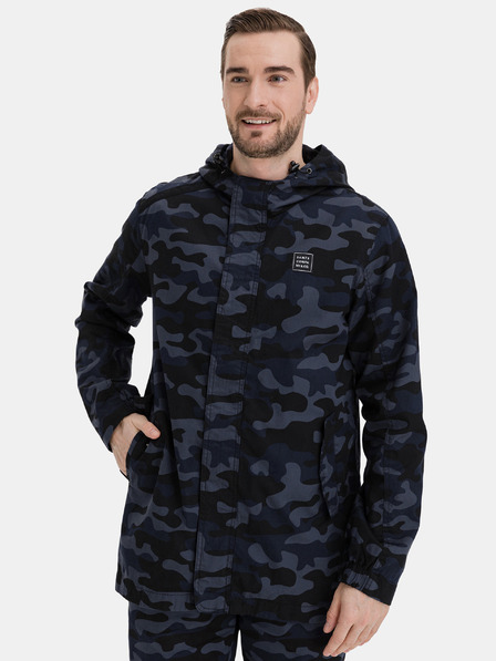 Sam 73 Dunkelblaue Herren-Camouflage-Jacke SAM 73