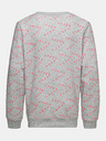 Sam 73 Hellgraues gemustertes Sweatshirt für Mädchen SAM 73