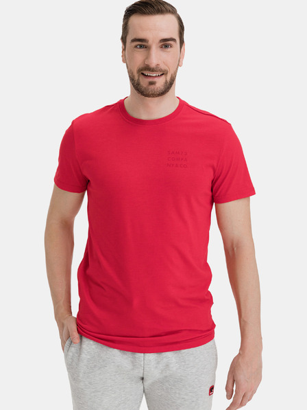 Sam 73 Rotes Herren-T-Shirt SAM 73