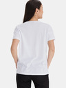 Sam 73 Weißes bedrucktes Damen-T-Shirt SAM 73