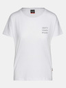 Sam 73 Weißes bedrucktes Damen-T-Shirt SAM 73