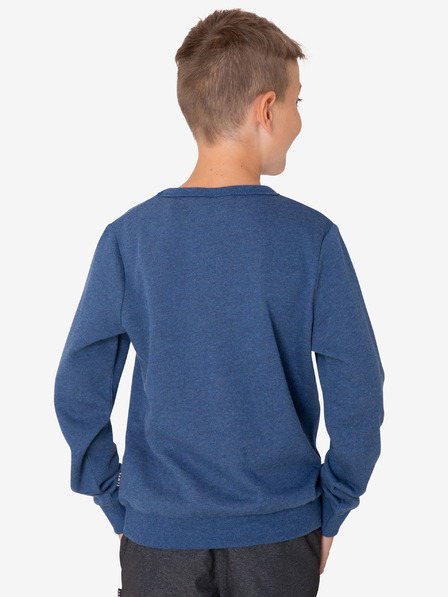 Sam 73 Dunkelblauer bedruckter Kapuzenpullover für Jungen SAM 73 Brandon