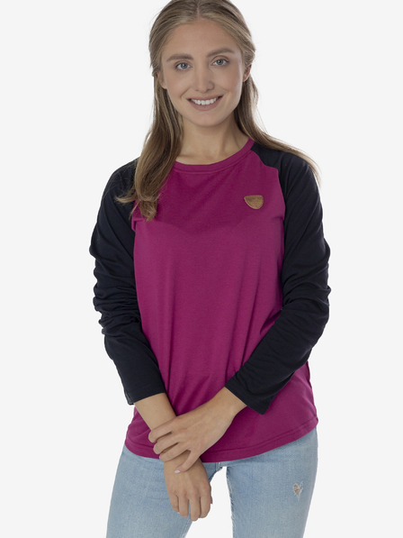 Sam 73 Schwarz-rosa Damen-T-Shirt SAM 73
