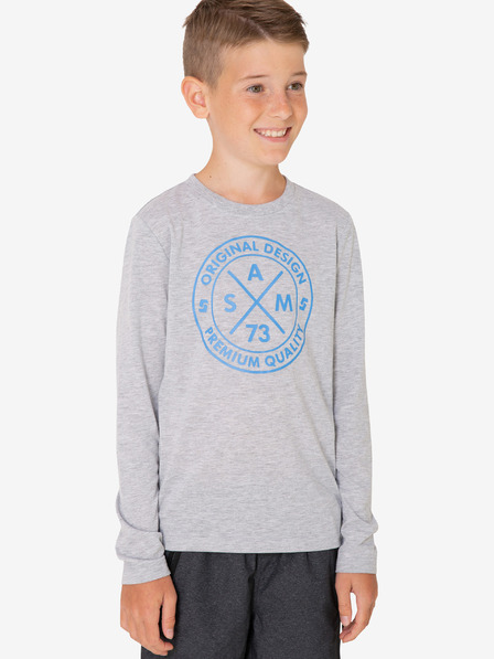 Sam 73 Hellgraues T-Shirt für Jungen mit SAM 73-Aufdruck
