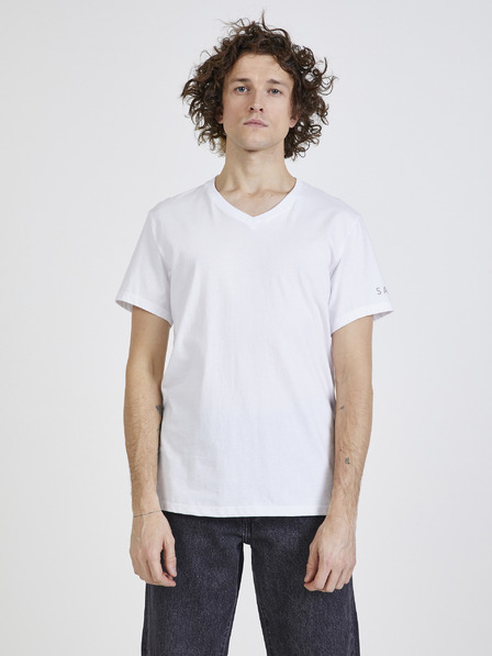 Sam 73 Weißes Herren-T-Shirt SAM 73 Blane