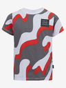 Sam 73 Graues und rotes gemustertes T-Shirt für Jungen SAM 73 Oscar