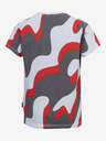 Sam 73 Graues und rotes gemustertes T-Shirt für Jungen SAM 73 Oscar