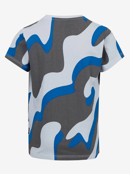 Sam 73 Graues und blaues gemustertes T-Shirt für Jungen SAM 73 Oscar