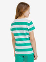 Sam 73 Weiß-grün gestreiftes Kinder-T-Shirt SAM 73 Siobhan