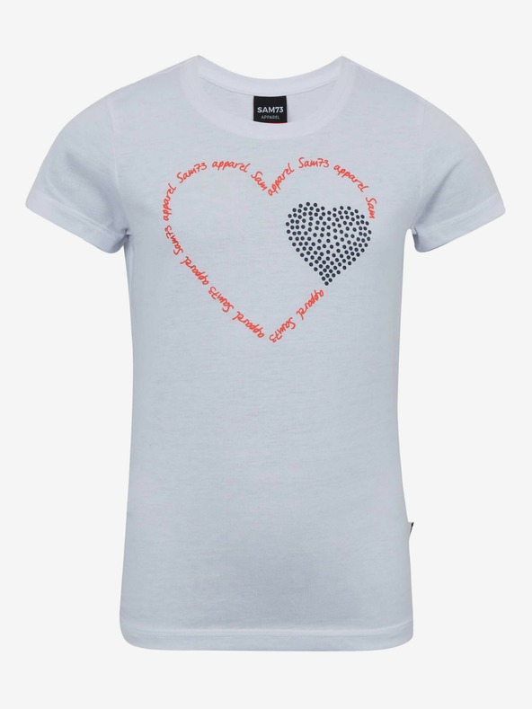 Sam 73 Weißes Mädchen-T-Shirt SAM 73 Alaina