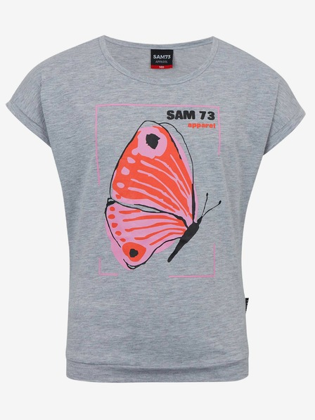 Sam 73 Hellgraues Mädchen-T-Shirt SAM 73 Averie