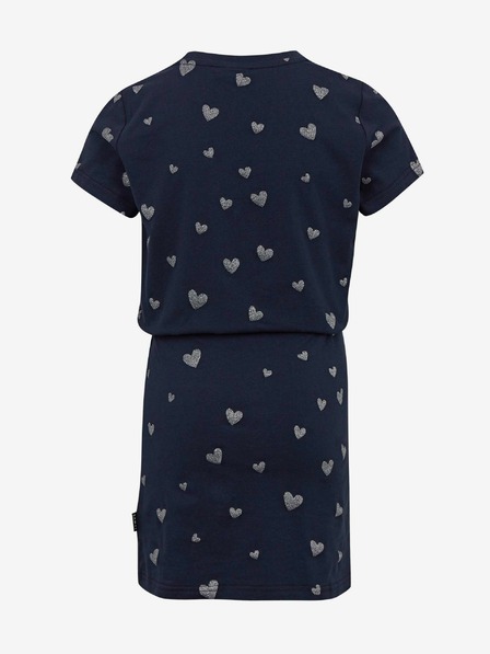 Sam 73 Dunkelblaues gemustertes Kleid für Mädchen SAM 73 Welo