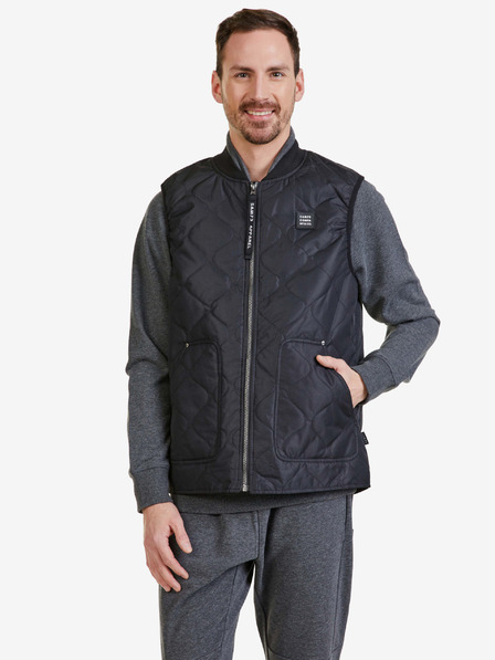 Sam 73 Schwarze Herren-Steppweste SAM 73 Ambrose