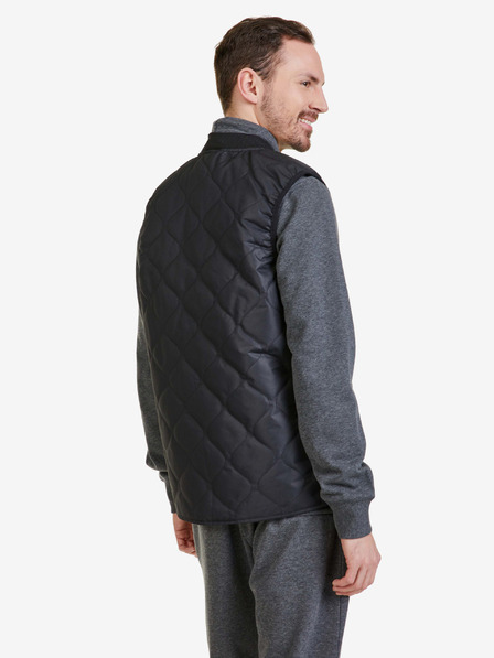 Sam 73 Schwarze Herren-Steppweste SAM 73 Ambrose