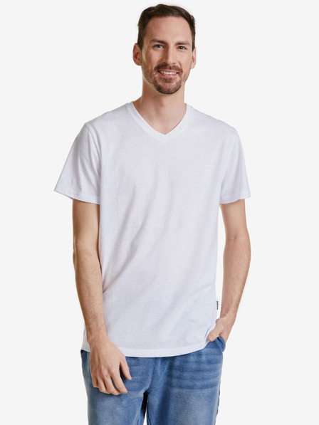 Sam 73 Weißes Herren-T-Shirt SAM 73 Leonard