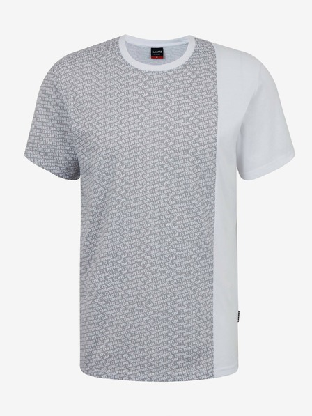 Sam 73 Hellgraues gemustertes Herren-T-Shirt SAM 73 Paul