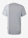 Sam 73 Hellgraues gemustertes Herren-T-Shirt SAM 73 Paul