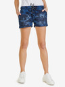 Sam 73 Dunkelblaue gemusterte Shorts für Damen SAM 73 Tamara