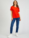 Sam 73 Rotes Damen-Basic-T-Shirt SAM 73 Halle