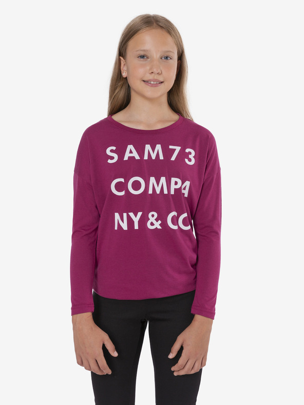 Sam 73 Dunkelrosa Mädchen-T-Shirt SAM 73 Kat