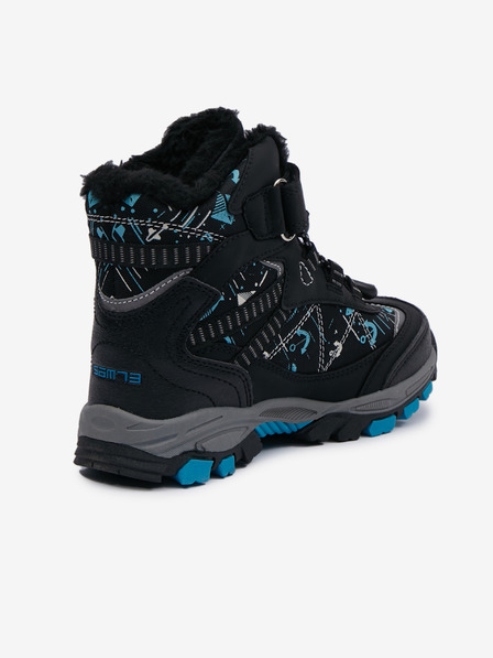 Sam 73 Blaue und schwarze gemusterte Winterstiefel für Jungen SAM 73 Stigg
