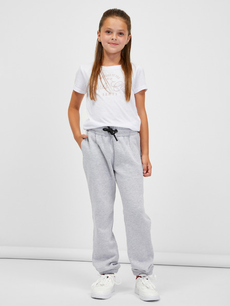 Sam 73 Hellgraue gestreifte Kinder-Sweatpants SAM 73 Riardin