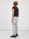 Sam 73 Hellgraue gestreifte Kinder-Sweatpants SAM 73 Riardin