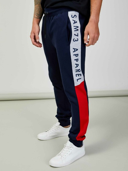Sam 73 Dunkelblaue Herren-Sweatpants SAM 73 Aldon