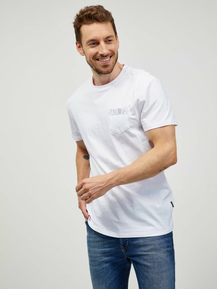 Sam 73 Weißes Herren-T-Shirt SAM 73 Quarip