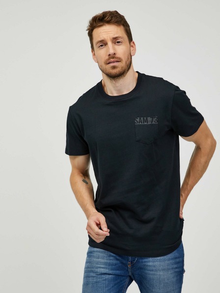 Sam 73 Schwarzes Herren-T-Shirt SAM 73 Quarip