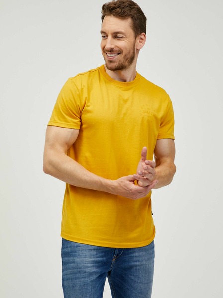 Sam 73 Senffarbenes Herren-T-Shirt SAM 73 Sepot