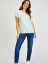 Sam 73 Weißes und grünes Damen-T-Shirt SAM73 Taurus