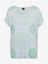 Sam 73 Weißes und grünes Damen-T-Shirt SAM73 Taurus
