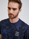 Sam 73 Dunkelblaues Herren-T-Shirt SAM73 Sculptor gemustert