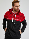 Sam 73 Rot-schwarzer Herren-Kapuzenpullover SAM73 Aquamarine