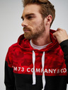 Sam 73 Rot-schwarzer Herren-Kapuzenpullover SAM73 Aquamarine