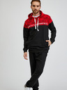 Sam 73 Rot-schwarzer Herren-Kapuzenpullover SAM73 Aquamarine