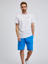 Sam 73 Weißes Herren-T-Shirt mit Tasche SAM73 Fenaklid