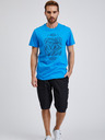 Sam 73 Blaues Herren-T-Shirt aus Baumwolle mit SAM73 Almandit-Aufdruck