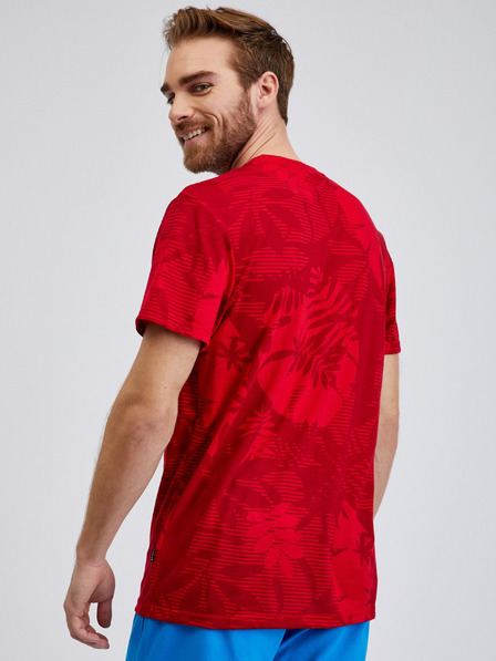 Sam 73 Rotes Herren-T-Shirt SAM73 Sculptor gemustert