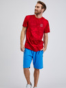 Sam 73 Rotes Herren-T-Shirt SAM73 Sculptor gemustert
