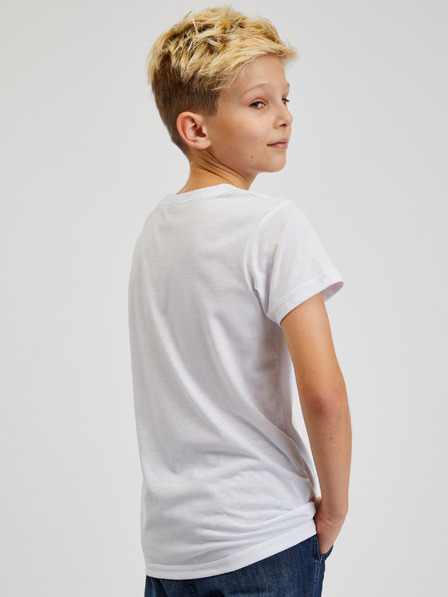 Sam 73 Weißes bedrucktes T-Shirt für Jungen SAM73 Scutum