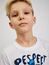 Sam 73 Weißes bedrucktes T-Shirt für Jungen SAM73 Scutum