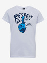 Sam 73 Weißes bedrucktes T-Shirt für Jungen SAM73 Scutum